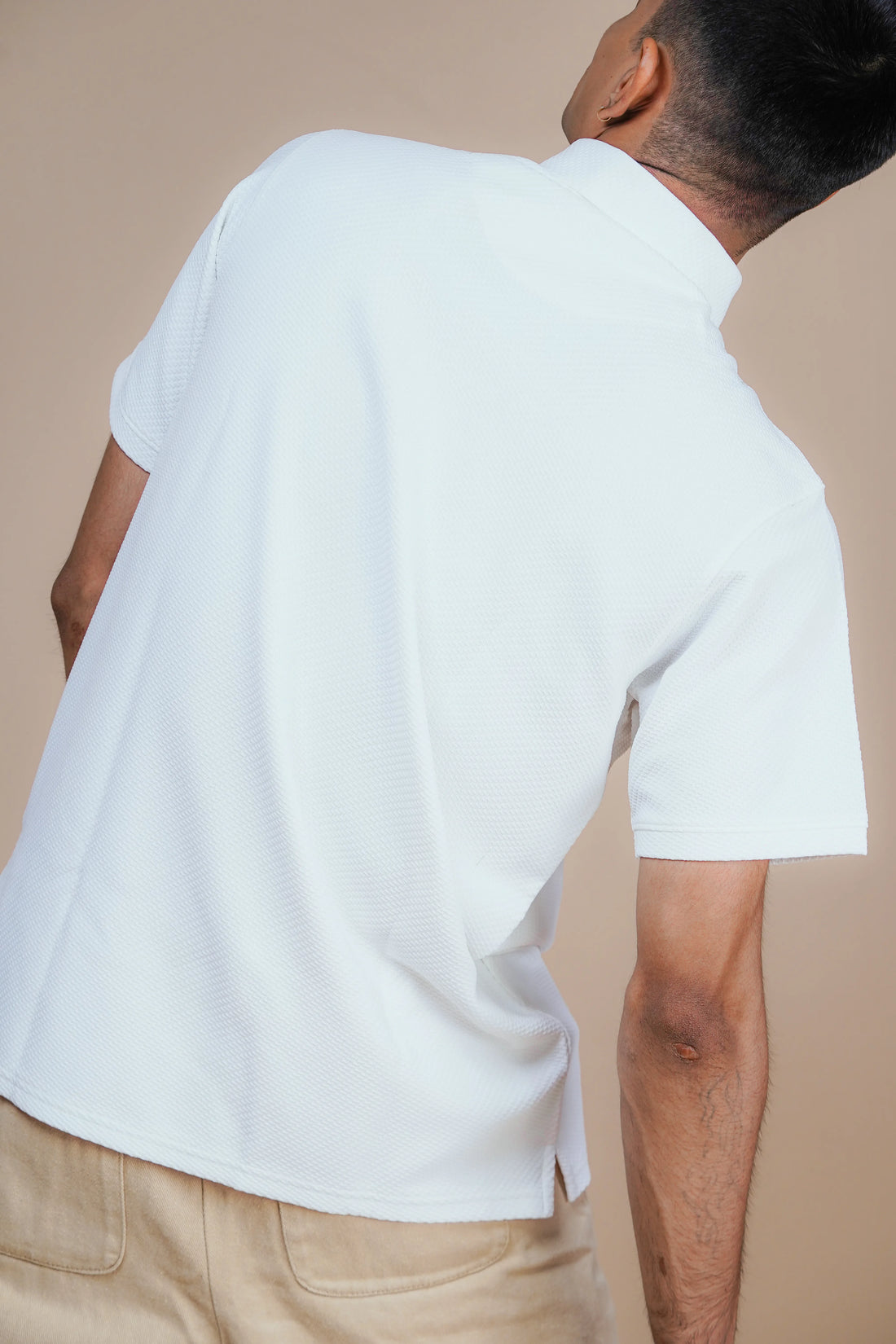 Pure White Polo POLO TSHIRT | EDGE by OURON